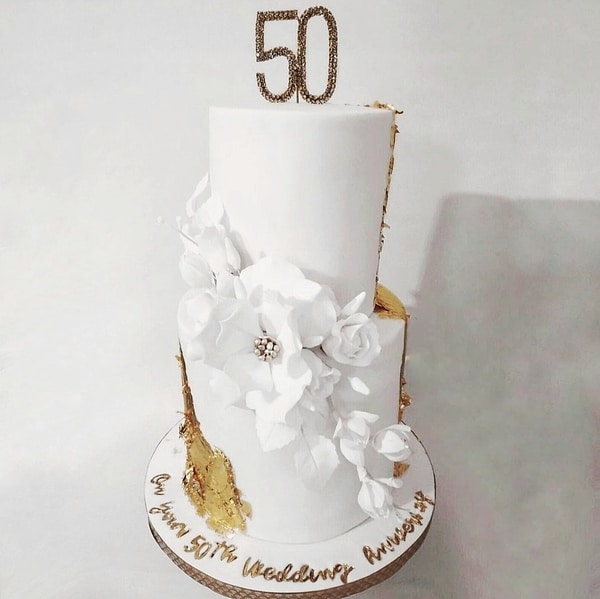 50th Wedding Anniversary Cake