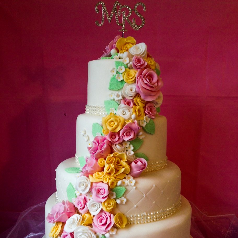 Flowers Wedding Cake